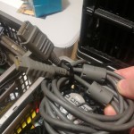 The PS1 Link cable, just one part of the many retro gaming pieces used for TigerTails Gaming.